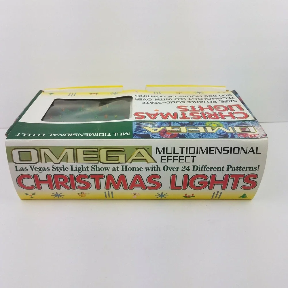 Vtg Omega Christmas LED Lights Multi Dimensional 24 Effects Las Vegas Style Show